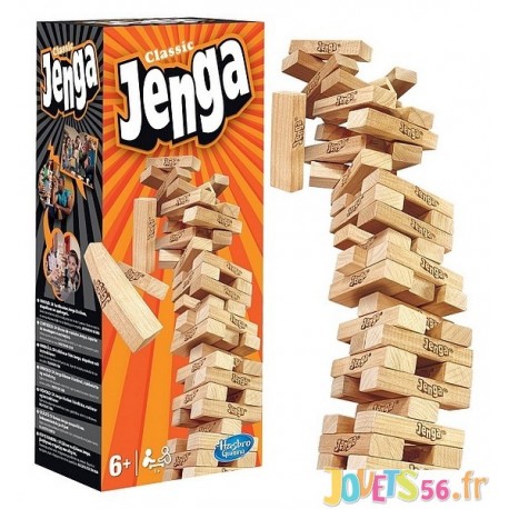 JEU JENGA CLASSIC - Jouets56.fr - Magasin Jeux et Jouets dans le Morbihan en Bretagne