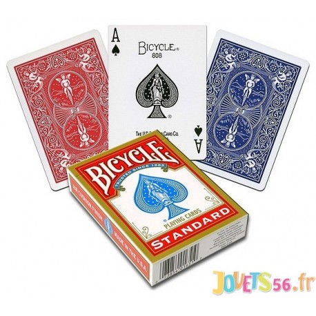 CARTES BICYCLE STANDARD ASST ROUGE OU BLEU - Jouets56.fr - Magasin jeux et jouets dans Morbihan en Bretagne