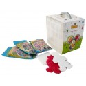 TRIEUR PERLES HAMA BOITE DE RANGEMENT AVEC 3000 PERLES 3 PLAQUES