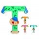 Lettre t - clown bois peint-jouets-sajou-56