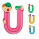 Lettre u - clown bois peint-jouets-sajou-56