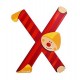 Lettre x - clown bois peint-jouets-sajou-56