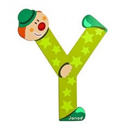 LETTRE Y - CLOWN BOIS PEINT-jouets-sajou-56 LETTRE Y - CLOWN BOIS PEINT-jouets-sajou-56