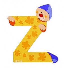 LETTRE Z - CLOWN BOIS PEINT-jouets-sajou-56